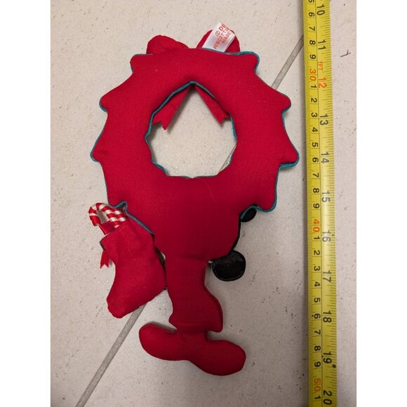 Vintage Disney Mickey Mouse Fabric Christmas Wreath Ornament – - Picture 2 of 4